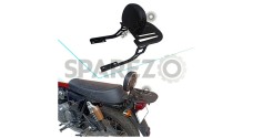 Royal Enfield GT and Interceptor 650cc Stainless Steel Rear Luggage Rack Black - SPAREZO